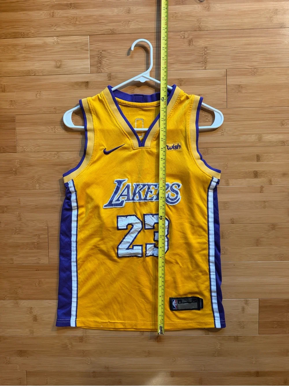 Nike LeBron James Lakers #23 Swingman Jersey - Youth Medium - Wish Logo - NBA